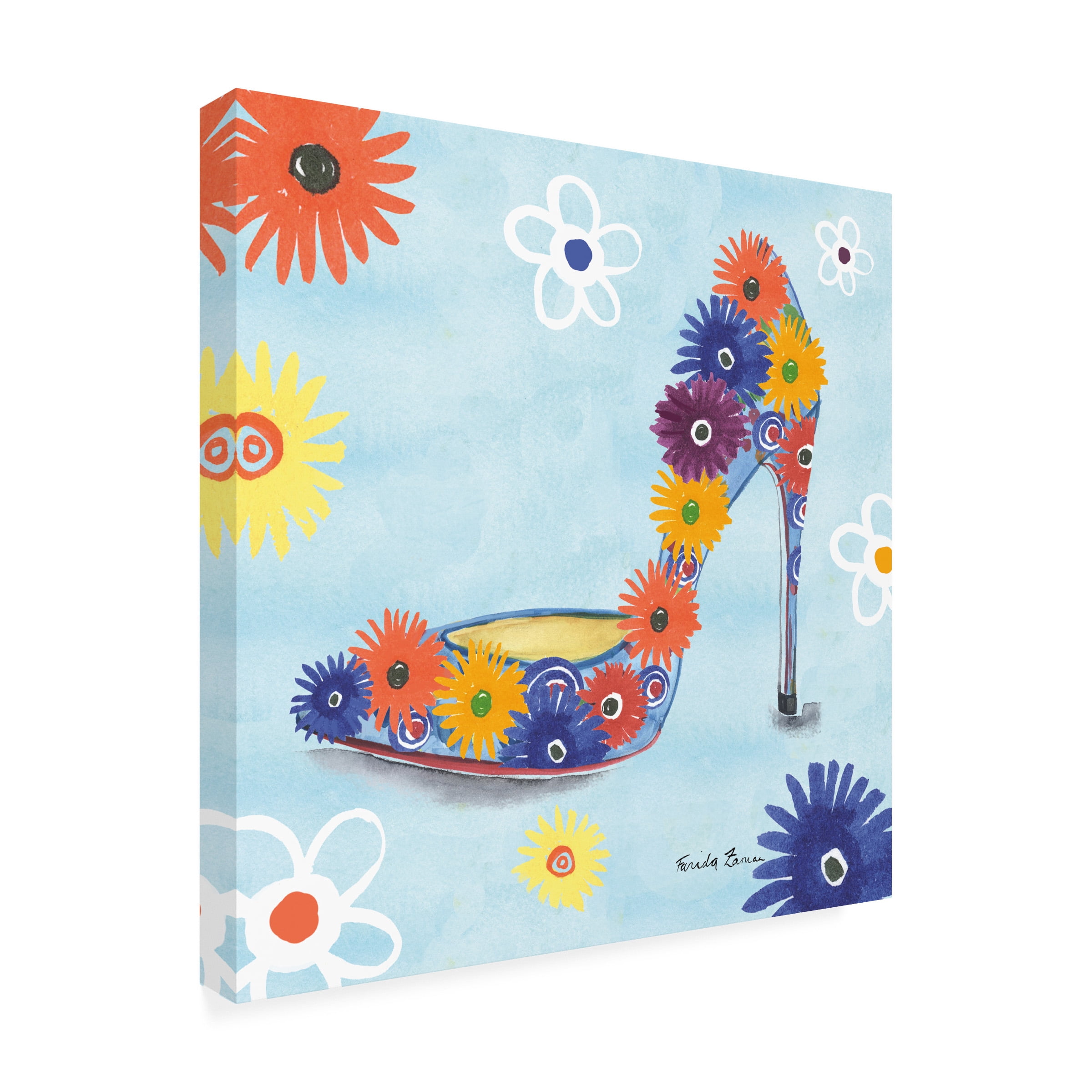 Farida Zaman 'Love Shoes V' Canvas Art