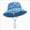 B37-Blue, variant on Quealent Outdoor Kids Sun Hat UPF 50 Quick Dry Foldable Bucket Hat Lightweight Adjustable Fishing Safari Hat for Boys Girls M