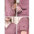 thumbnail image 4 of Adar Pro Heather Haut de Sarrau pour Femme, Heather Wine, L, 4 of 7