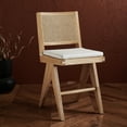 thumbnail image 2 of SAFAVIEH Couture Colette Square Mid Back Counter Stool, Natural, 2 of 14