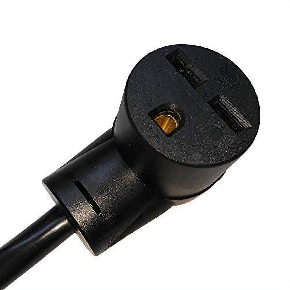 Parkworld 885064 Power Adapter cord 3-Prong Generator 30A Locking L5-30P Male Plug to 30 AMP 6-30R Female Receptacle (ONLY output for 125V)