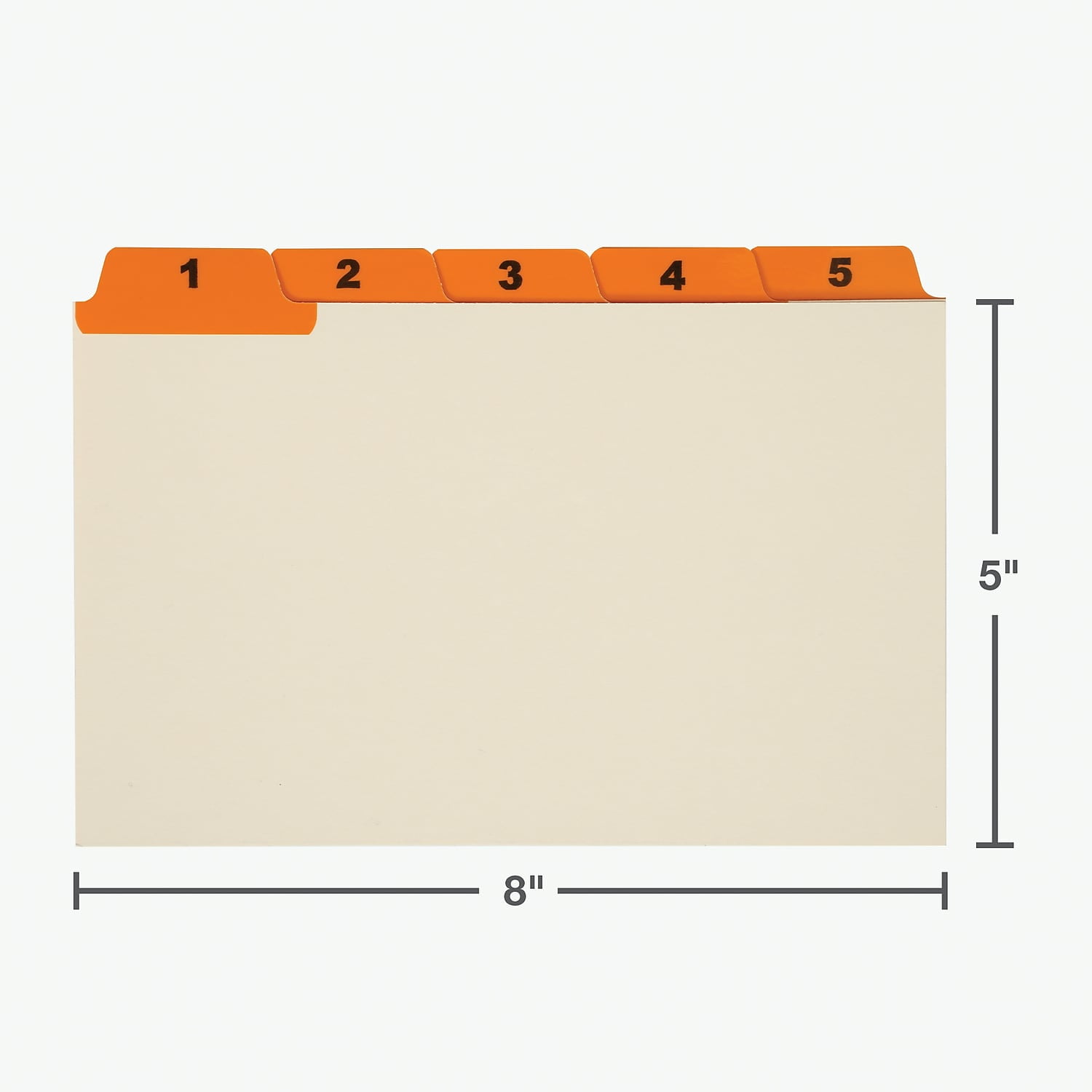 Oxford Manila Laminated Index Card Guides, Daily File Dividers
