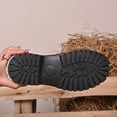 thumbnail image 4 of Xucatan Trendy Women's Chunky Sole Loafers with Suede Finish and Buckle Accent, Slip-On Comfort Shoes with Textured Rubber Outsole, Padded Footbed Lightweight Walking Shoes for Spring Gift, 4 of 9