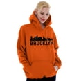 thumbnail image 4 of Brooklyn NYC Skyline New York City NY Unisex Plus Fleece Graphic Hoodie Brisco Brands 3X, 4 of 5