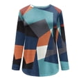 thumbnail image 2 of Womens Corduroy Button Down Shirts Womenfriend Long Sleeve, Western Shirts For Women Outfits For Women Casual Long Sleeve Tops For Women Fall Geometric Graphic Crewneck Loose (Dark Blue,Medium), 2 of 5