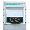 thumbnail image 5 of BLACK+DECKER 9" Dual Window Fan for Window Screen with 2 Speed Settings, Twin Window Fan with Mechanical Controls and Removable Legs, Horizontal Cooling Fan for Window, 5 of 7