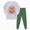 G821-Light Green, variant on HFHAPW Toddler Girl Boys Pajamas Set Kids PJs Fall Winter Sleepwear 2 Piece Long Sleeve Top and Pants Jammies