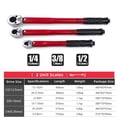 thumbnail image 4 of MesaSe Torque Wrench 1/2 3/8 1/4-inch Drive Click Torque Wrench  2-210N.   m
Precise Reversible Ratchet Torques Key Professional Bicycle Motorcycle Car Automotive Tool, 4 of 6