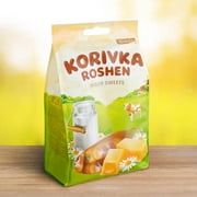 Roshen Korivka Cow Candy, Milky Sweets Fudge Candy, Kosher, Halal 7.23oz/205 gram Pack of 3