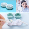 thumbnail image 3 of 4PCS Pairs of Mini Contact Lens Case, Colored Contact Lens Container Holder, Storage Case Tweezers Stick Kit, Travel, Work, Home (4 Colors), 3 of 6