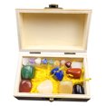 thumbnail image 1 of 1 Set/8PCS Natural Crystal Energy Chakra Stone Meditation Adornment Decor, 1 of 8