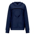 thumbnail image 3 of Cat Pouch Hoodie Pet Carrier Sweatshirt Large Pocket Pullover Shirt Wearable Cat Dog Carrier Hoodie, 3 of 6