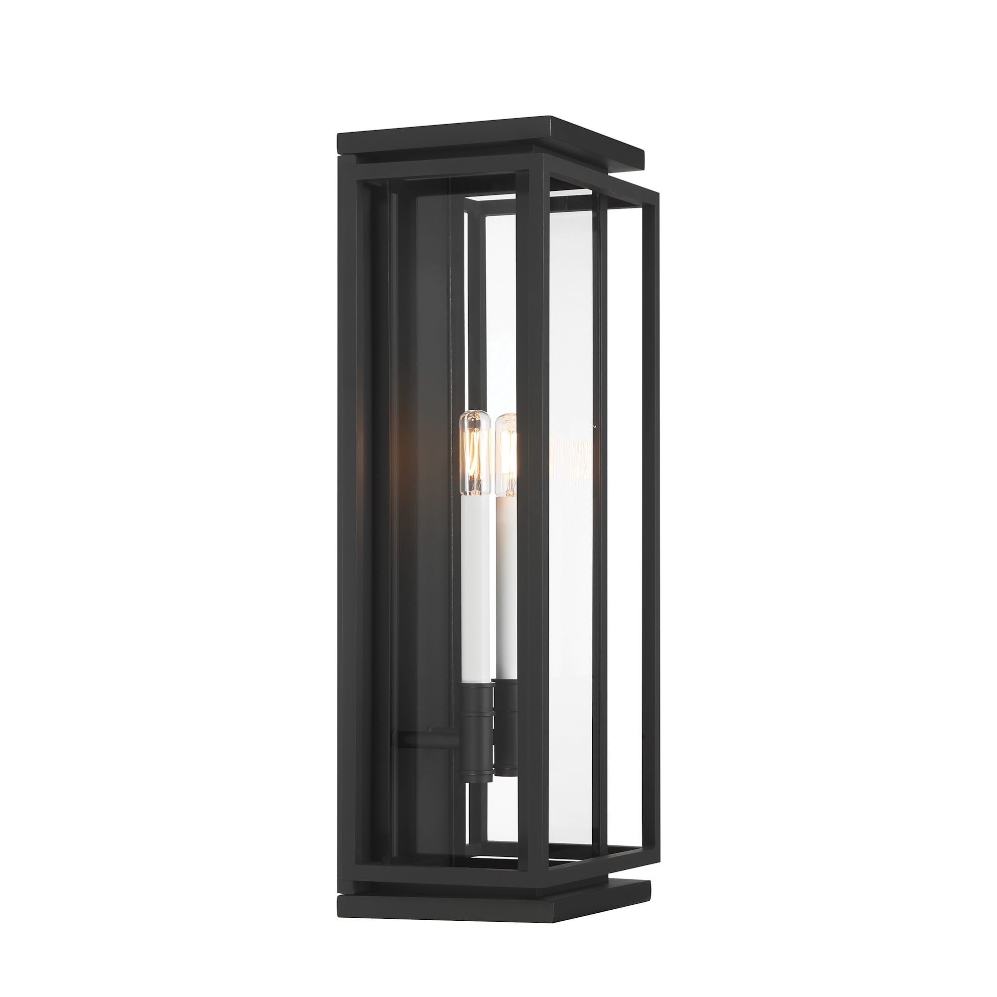 The Great Outdoors 78602-899 Stratford 2 Light 24" Tall Outdoor Wall Sconce - Dark Matte