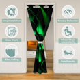 thumbnail image 2 of Manfei Neon Green Honrycomb Door Curtain Panel 42x80, Fashion Abstract Square Door Curtain For Door Window 42x80, Glowing Stripes Lines Black Out Curtain, Door Curtain Decoration, 2 of 5