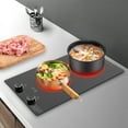 thumbnail image 3 of Black Galvanized Sheet 51*28.8*8cm Double-Headed Electric Ceramic Stove 2100w Double-Knob Timing Vertical Electromagnetic Stove, 3 of 18