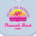 thumbnail image 3 of Inktastic Summer Enjoy the Sunshine Pensacola Beach Florida in Pink Boys or Girls Baby Bib, 3 of 3