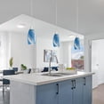 thumbnail image 2 of GFDYREE Plug in Pendant Light, Hanging Light with15FT Adjustable Cord, On/Off Switch, Handcrafted Art Glass Shade, Hanging Light Fixture for Kitchen, Bathroom, Entryway, Dark Blue, 2 of 7