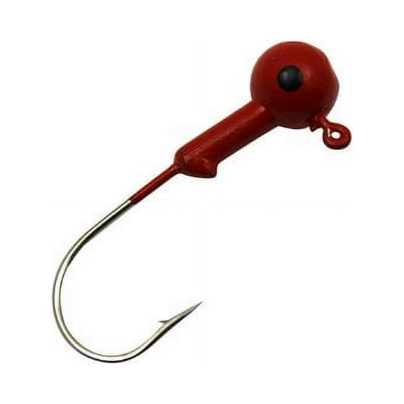 Tsunami Round Head Jig, Red, 1/4 oz
