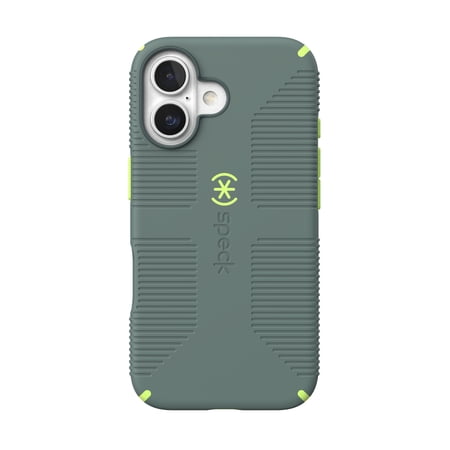 iPhone 16 CandyShell Grip with MagSafe in Neo Drab and Glow Green