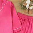 thumbnail image 4 of HFHAPW Girls Pajamas Satin Pajama Set Silky Pjs Long Sleeve Button Down Sleepwear Loungewear Sets for Kids,8-9 Y, 4 of 6