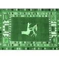thumbnail image 1 of Ahgly Company Indoor Rectangle Persian Emerald Green Traditional Area Rugs, 2' x 3', 1 of 4