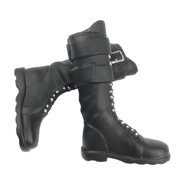 Figura a escala 1/6, botas largas, zapatos en miniatura, accesorio de vestir para modelo de muñeca de 12 pulgadas
