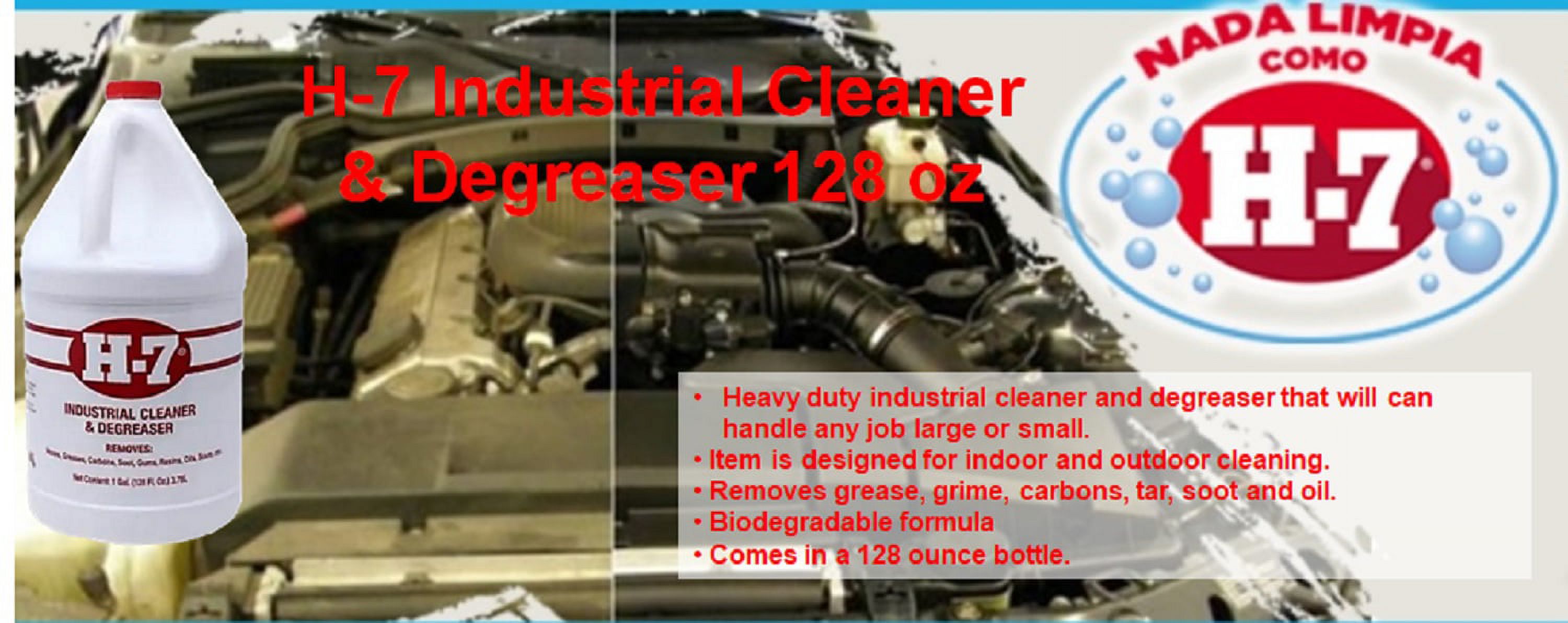 H-7 Industrial Cleaner & Degreaser 128 oz