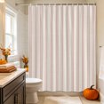 thumbnail image 3 of Pink Lines Shower Curtain Set - 48" x 72" Washable Bathtub Curtain with 12 Hooks, Modern Vertical Striped Farmhouse Vintage Waterproof Fabric Stall Shower Curtains for Bathroom/Bathtub Décor, 3 of 8