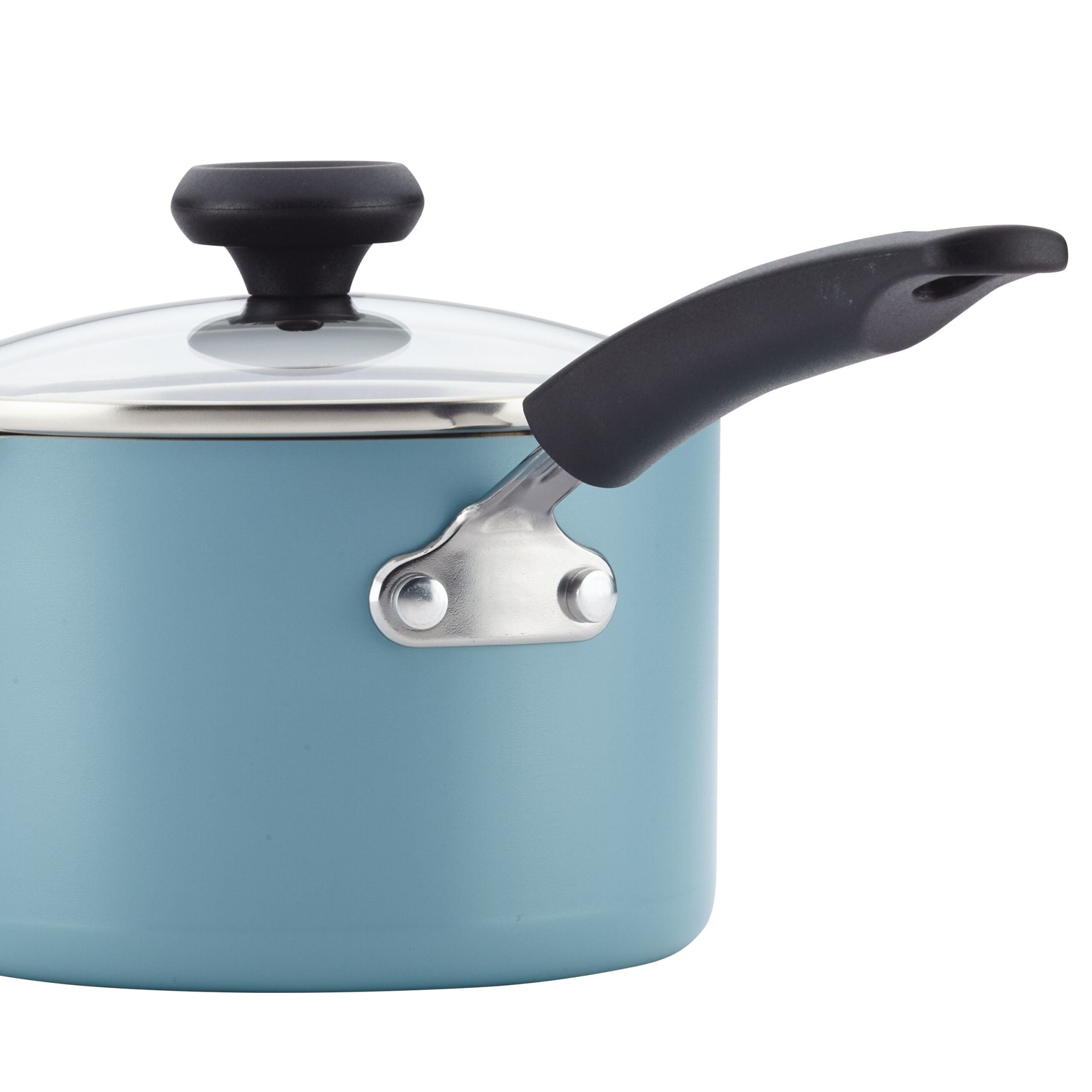 Farberware Easy Clean 11-Piece Aluminum Nonstick Pots and Pans Set, Blue
