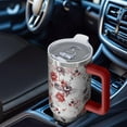 thumbnail image 6 of OBREWU Pioneer Flower Tumbler with Handle and Lid,Pioneer Flower 40oz Double Wall Vacuum Insulated Tumbler,Cups Gift for Women and Men, 6 of 7