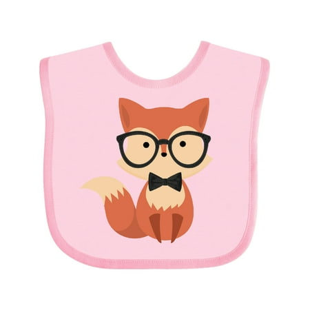 

Inktastic Cute Hipster Fox Gift Baby Boy or Baby Girl Bib