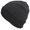 Dark Gray/Black, variant on Adult Cuffed Variegated Color Rib Knit Beanie W/Faux Fur Lining - Dark Gray/Black