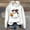 White, variant on Halloween Sweatshirts for Women Plus Size Winter Casual Lapel Loose Solid Long Sleeved Hoodies