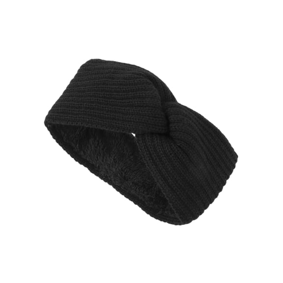 Vocoste 1 Pc Women's Warm Cross Knitted Headband Winter Ear Warmer Head Wraps Black