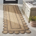 thumbnail image 2 of SAFAVIEH Natural Fiber Javier Solid Runner Rug, Natural/Grey, 2'3" x 8', 2 of 6