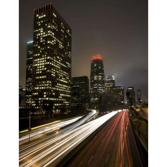 Modern Urban City at Sunset Canvas Art - Design Pics Vibe  Design Pics (12 x 15)