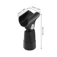 thumbnail image 2 of WEUVEB 2Ud Soporte Ajustable Para Micrófono Clip Universal Para Montaje Color Negro, 2 of 8