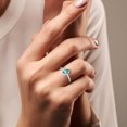 thumbnail image 2 of Natural Labradorite Ahimsa Hand Shape Rings in Sterling Silver for Women, November Birthstone Jewelry for Her Birthday, Wedding Anniversary, Christmas, Mothers Day, 2 of 7