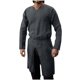 thumbnail image 1 of Blusas y camisas de manga larga con cuello en V para hombre, blusa informal de manga larga con botones y cuello vuelto, blusa de poliéster para hombre, 1 of 5