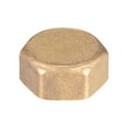 thumbnail image 3 of Tapa de accesorio de tubería Uxcell, conector de manguera de rosca hembra hexagonal de latón, para boquillas de tuberías de agua de jardín y exteriores 4Pcs G1/2, 3 of 4