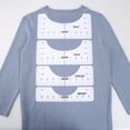 thumbnail image 2 of Regla transparente de 4 piezas para camisetas Guía de tallas herramienta Ehuebsd de alineación de camisetas accesorios de ropa herramientas de dibujo de medición, 2 of 8