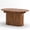 Walnut, variant on S-HOME Modern Arc-Shaped Extendable Dining Table in Three Colors, 55.11-70.86 Inch MDF Material with Striped Legs Seating 4-6 People for Home Use , Black
