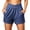 Navy, variant on CFLVAEK Cross Waist Shorts for Women Plus Size Athletic Workout Running Shorts with Pockets Khaki L
