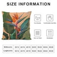 thumbnail image 5 of Creowell Aesthetic Decorative Tropical Flower Pillow Covers Bird of Paradise Throw Pillows White, 5 of 5