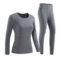 thumbnail image 2 of APEXFWDT Thermal Underwear Set Women Plus Size Heated Long Underwear Johns Base Layer Sets with 22 Heating Areas for Home Indoors, Outdoors, Sports, 2 of 9