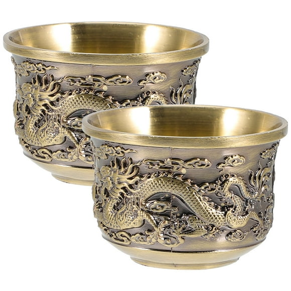 2pcs Retro Tea Cup Chinese Style Vintage Tea Mug Antique Tea Cup Home Accessory