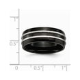 thumbnail image 6 of Stainless Steel 8mm Black IP-plated Brushed  Polished Band, 6 of 6