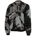 thumbnail image 4 of Women's The Wild Collective Black Chicago Bulls Camo Sherpa Full-Zip Bomber Jacket, 4 of 4