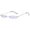 Purple, variant on Womens Rimless Rectangle Sunglasses, Narrow Small Metal Frame Eyewear with Ocean Tint Lens, Slim Streetwear Sun Glasses for Daily Travel Blue