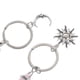 thumbnail image 2 of 2pcs Exquisitos Llaveros Llaveros Llaveros de Metal Llaveros en forma de Sol y Luna, 2 of 7